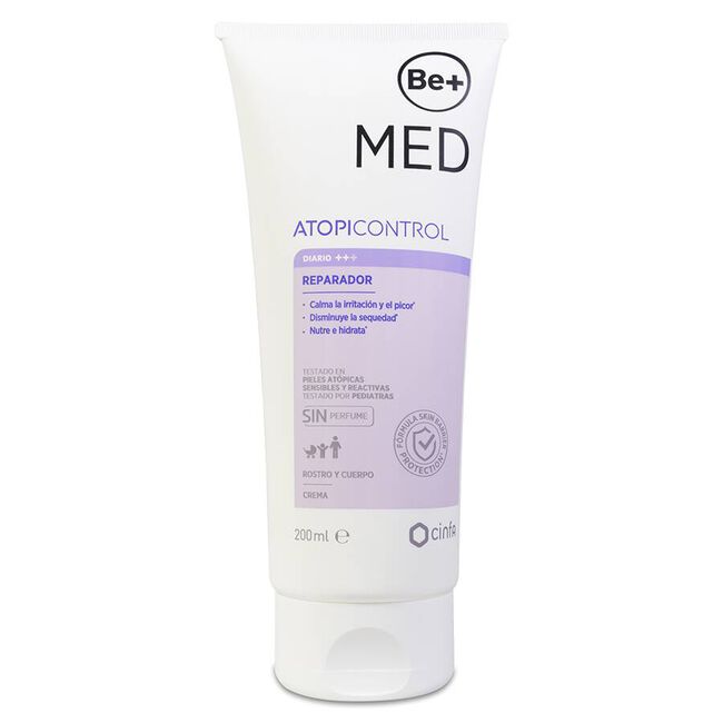 Be+ Piel Atópica Crema Hidratante y Nutritiva, 200 ml