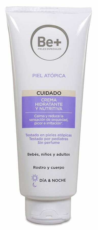 Be+ Piel Atópica Crema Hidratante y Nutritiva, 400 ml