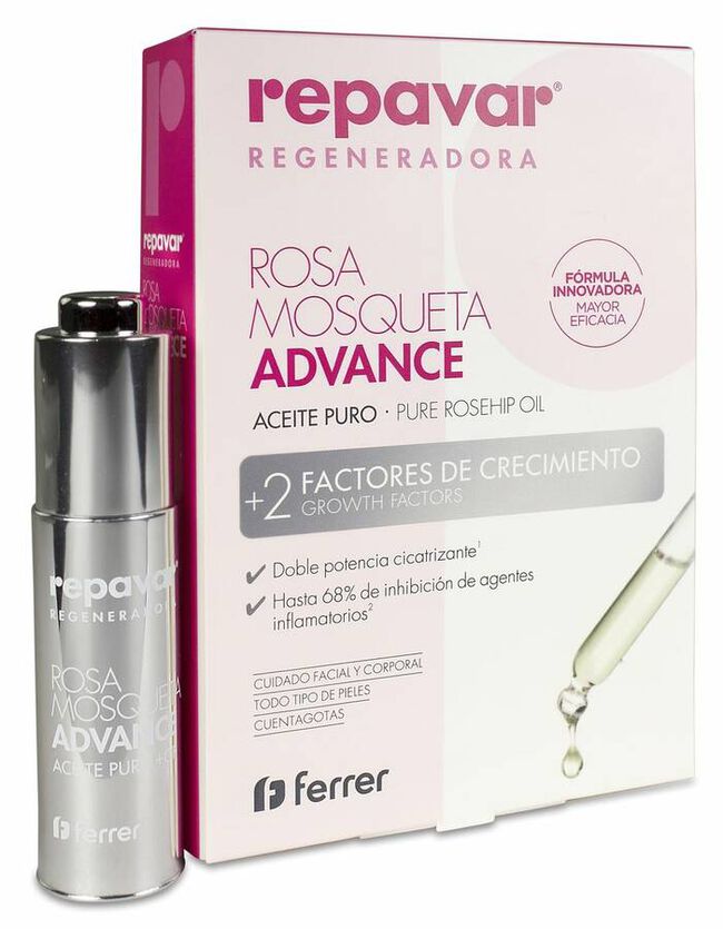 Repavar Aceite Puro de Rosa Mosqueta Advance, 15 ml