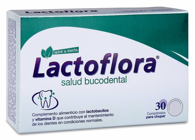 Lactoflora Salud Bucodental Sabor Menta, 30 Comprimidos