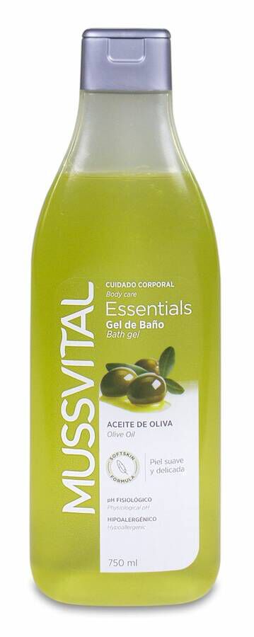 Mussvital Essentials Gel de Baño Oliva, 750 ml