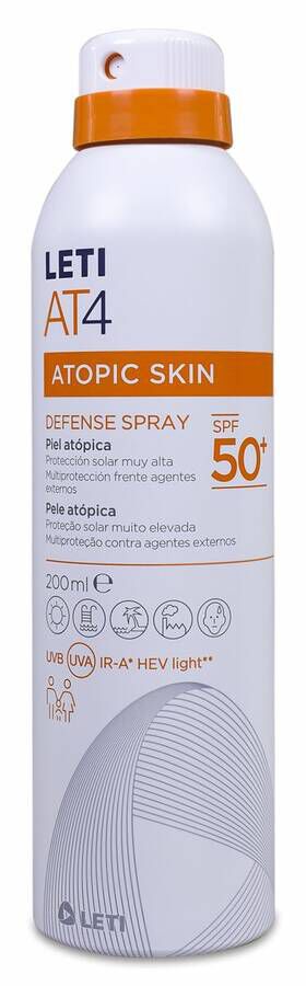 LETI AT-4 Defense Spray Facial SPF 50+, 200 ml