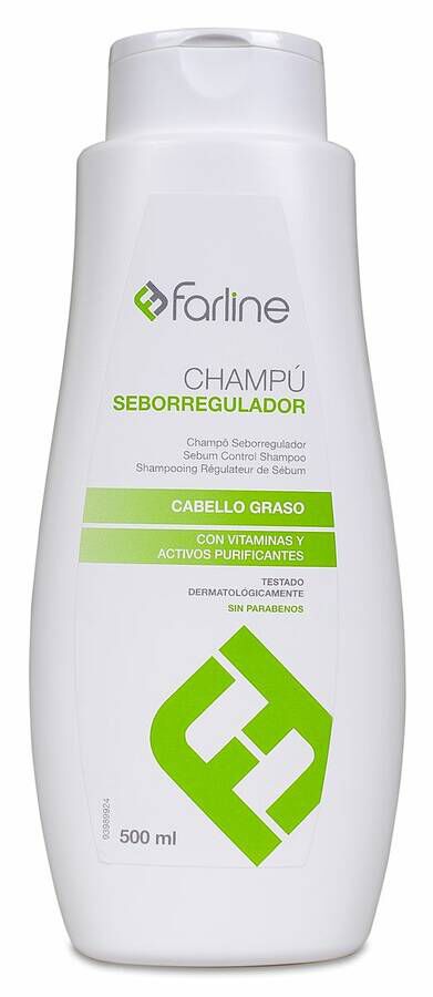 Farline Champú Seborregulador, 500 ml