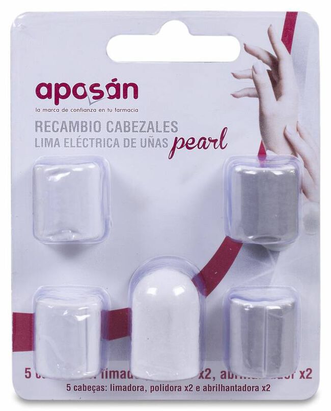 Aposán Cabezales de Recambio para Lima Eléctrica de Uñas