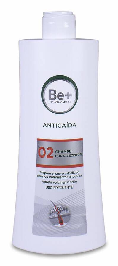 Be+ Anticaída Champú Fortalecedor, 250 ml