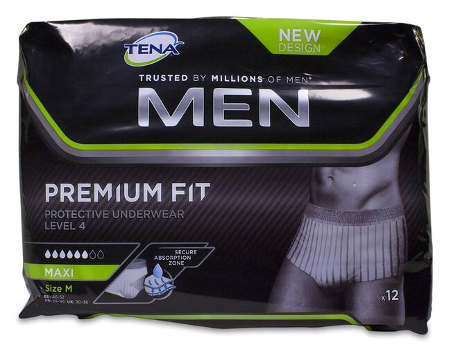 Tena Men Underwear 4 Talla M, 12 Uds