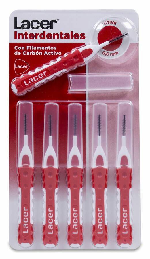 Lacer Interdental Active Recto 0,6 mm, 6 Uds