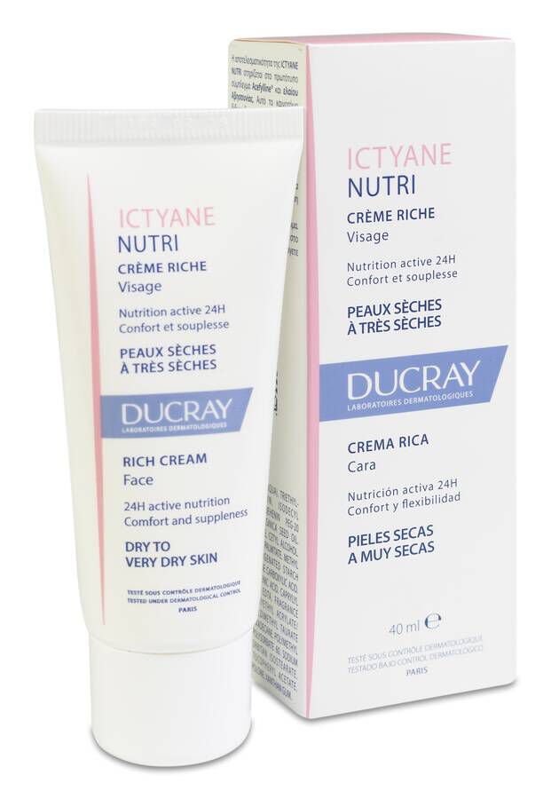 Ducray Nutri Ictyane Crema, 40 ml