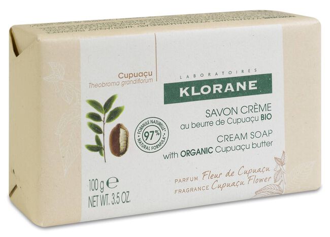 Klorane Pastilla Jabón Crema Fleur de Cupuaçu, 100 g