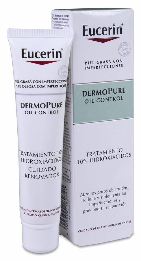 Eucerin Dermopure Oil Control 10% Hidroxiácidos, 40 ml