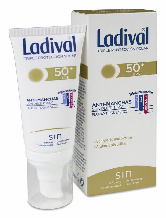 Ladival Antimanchas Toque Seco SPF 50+, 50 ml