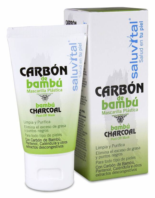 Saluvital Mascarilla de Carbón de Bambú, 50 ml