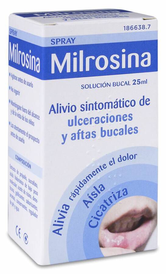 Milrosina Solución Bucal, 25 ml