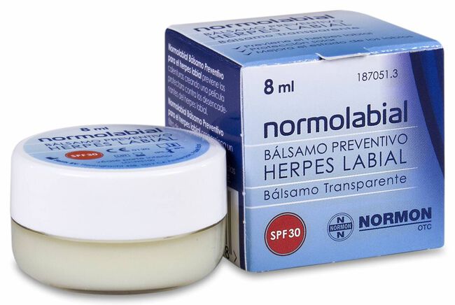 Normolabial Bálsamo Preventivo Herpes Labial, 8 ml