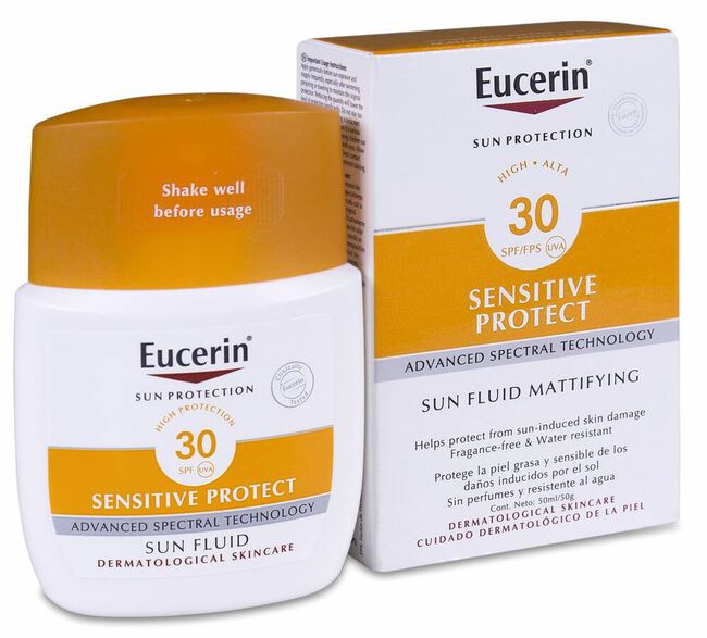 Eucerin Sun Fluid Sensitive Protect SPF 30, 50 ml