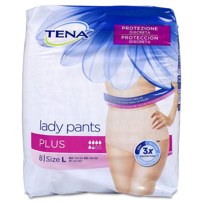 Tena Lady Pants Plus Talla L, 8 Uds