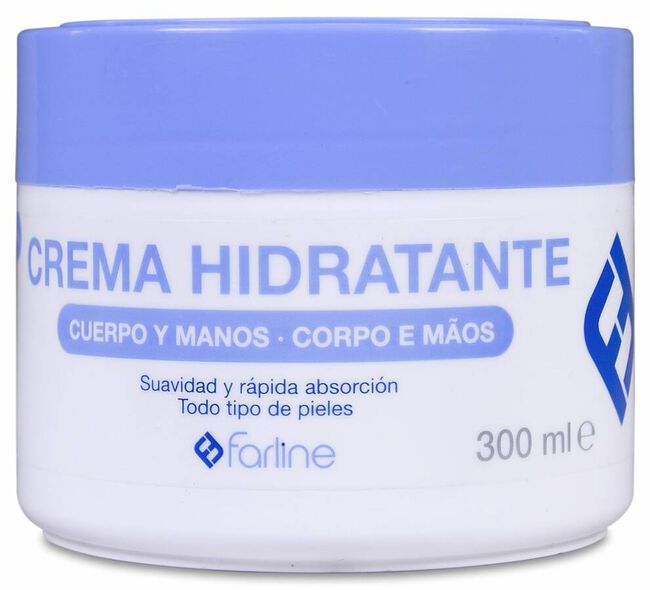 Farline Crema Hidratante para Cuerpo y Manos, 300 ml