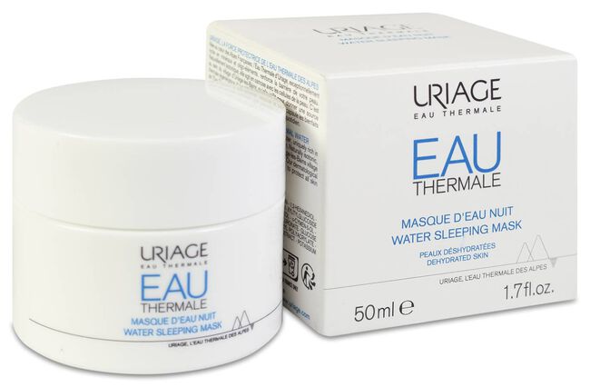 Uriage EAU Mascarilla de Agua de Noche, 50 ml