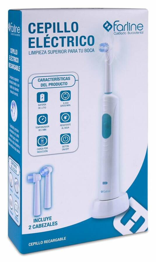 Farline Cepillo de Dientes Eléctrico Recargable, 1 Ud