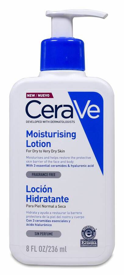 CeraVe Loción Hidratante Pieles Secas o muy Secas, 236 ml