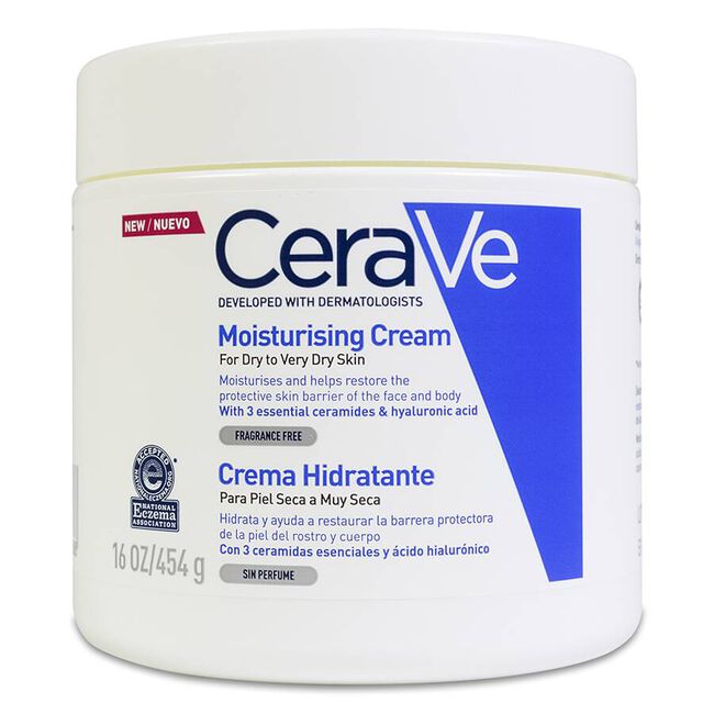 CeraVe Crema Hidratante Piel Seca, 454 g