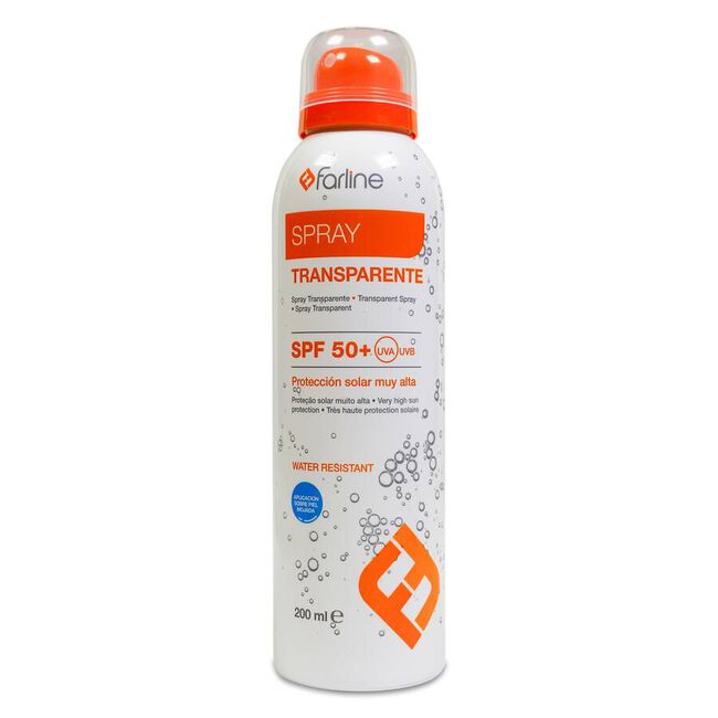 Farline Spray Transparente Water Resistant SPF 50+, 200 ml