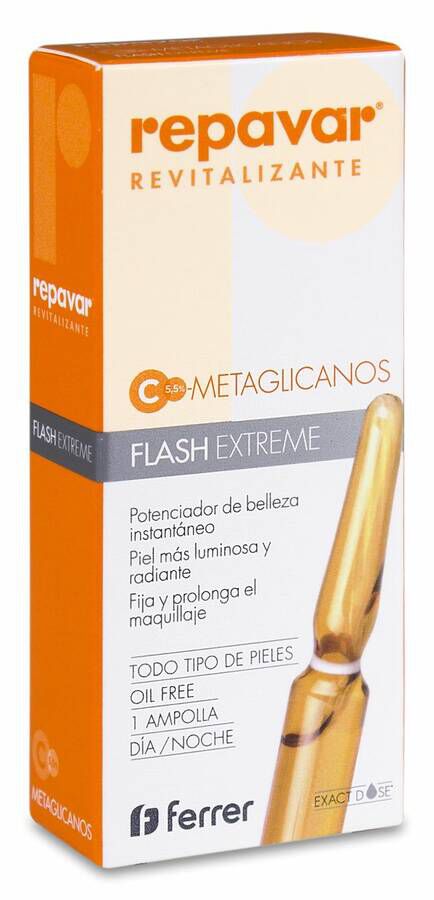 Repavar Revitalizante Ampolla Efecto Flash Extreme, 1 Ampolla