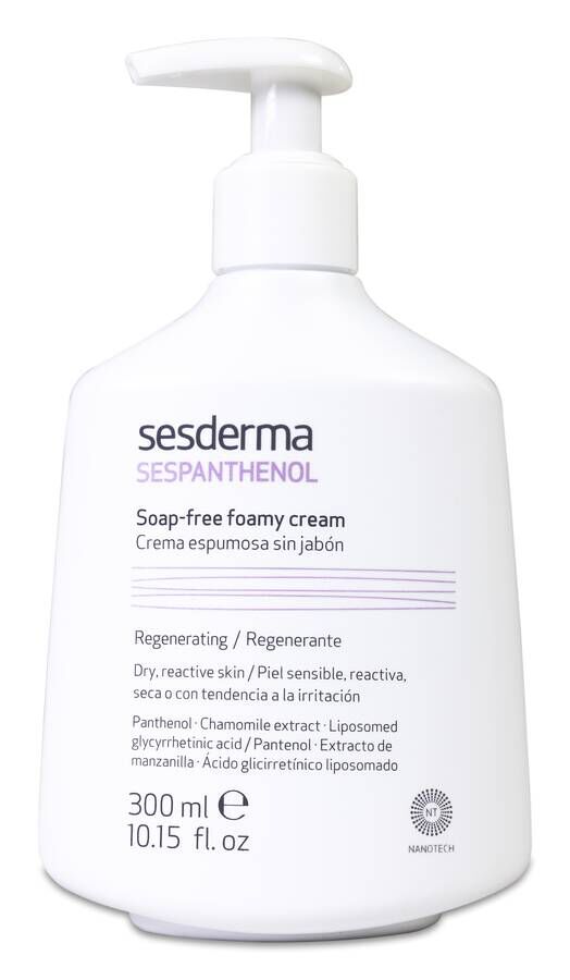 Sesdema Sespanthenol Crema Espumosa Sin Jabón, 300 ml