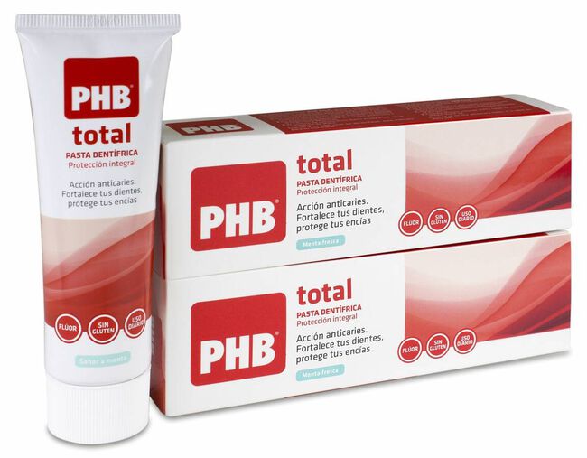 Pack PHB Pasta Dentífrica Total, 2 x 75 ml