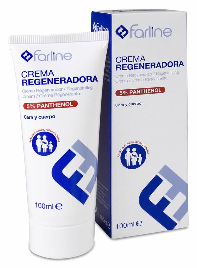 Farline Crema Regeneradora 5% Panthenol, 100 ml