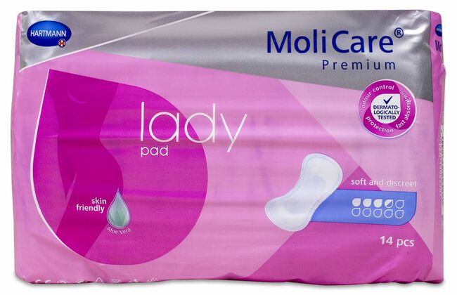 Molicare Premium Lady Compresas Absorbentes 3,5 gotas, 14 Uds