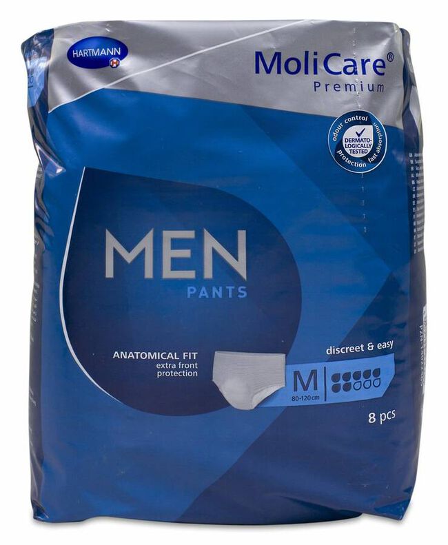 Molicare Premium Men Braga Incontinencia 7 Gotas Talla M, 7 Uds