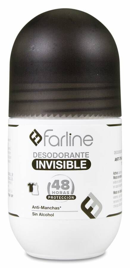 Farline Desodorante Roll-on Invisible, 50 ml