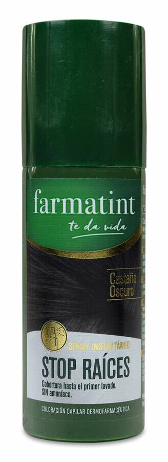 Farmatint Stop Raíces Castaño Oscuro, 75 ml