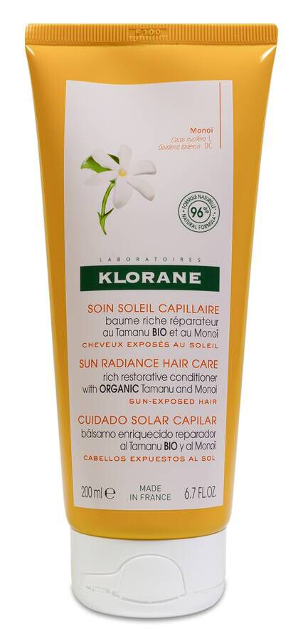 Klorane Polysianes Bálsamo Tamanú Bio y Monoi, 200 ml