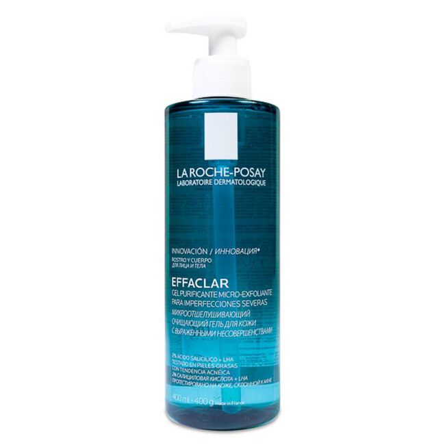 La Roche-Posay Effaclar Gel Purificante Micro-Exfoliante, 400 ml