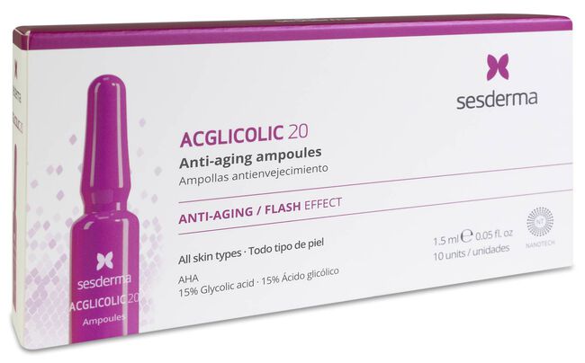 Sesderma Acglicolic 20, 10 Ampollas x 1,5 ml