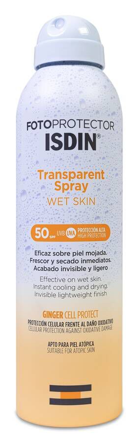 Isdin Fotoprotector Transparent Spray Wet Skin SPF 50, 250 ml