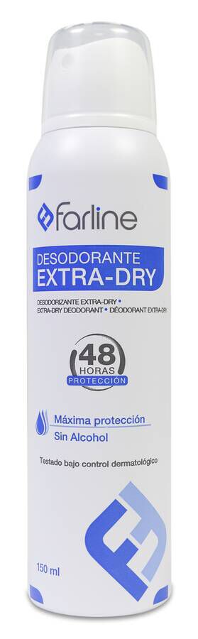 Farline Desodorante Spray Extra-Dry, 150 ml