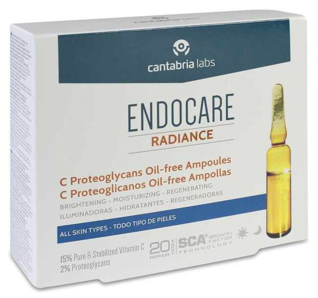 Endocare Radiance Oil Free, 10 Ampollas x 2 ml