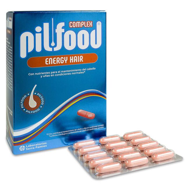 Pilfood Complex Energy Hair, 60 Cápsulas