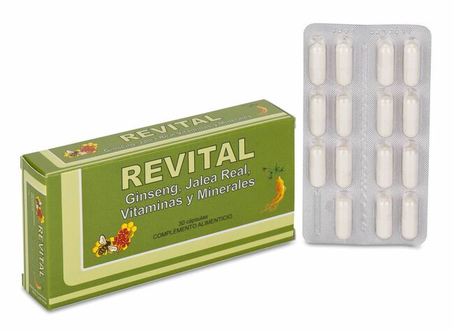 Revital Ginseng, Jalea Real, Multivitaminas, 30 Cápsulas