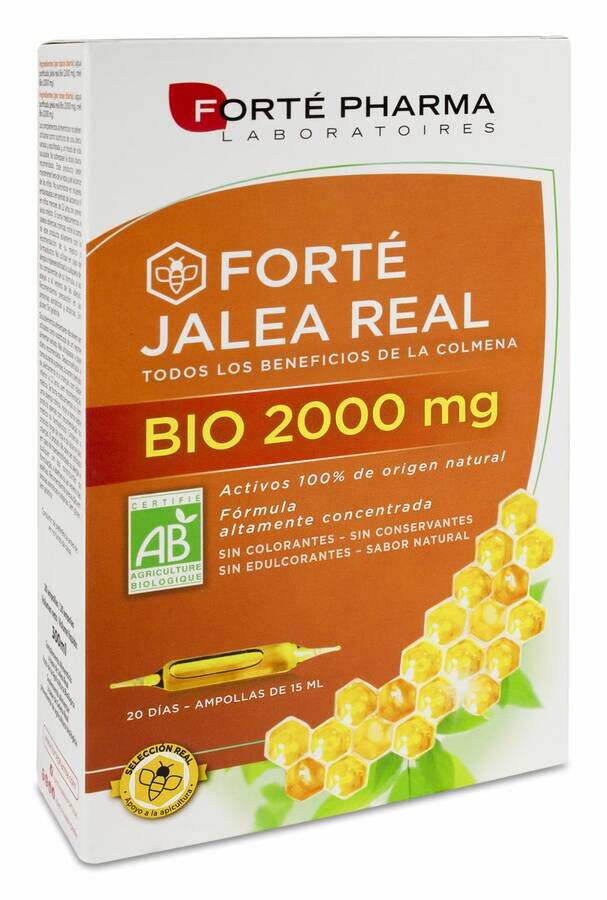 Forté Pharma Jalea Real 2000 mg, 20 Ampollas, 20 Uds