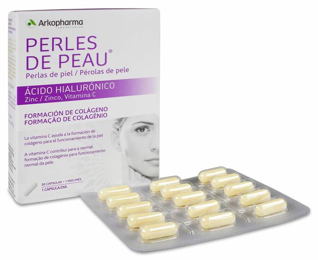 Arkopharma Perlas de Piel Ácido Hialurónico, 30 Uds