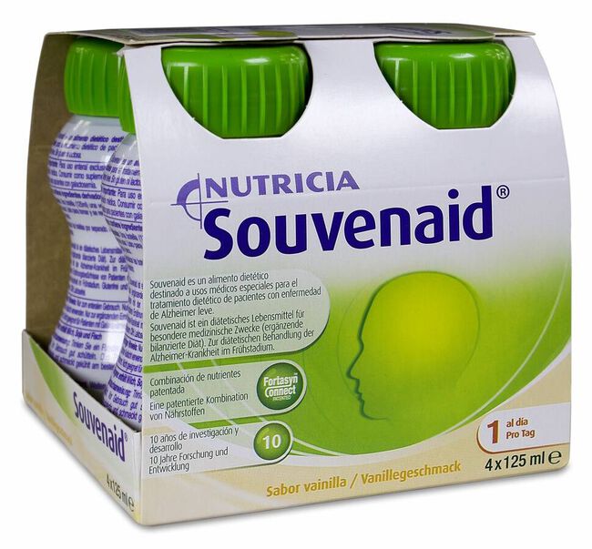 Nutricia Souvenaid Vainilla, 4 x 125 ml