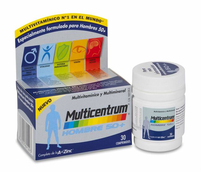 Multicentrum Hombre 50+, 30 Comprimidos