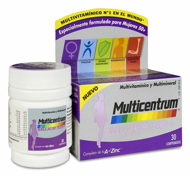 Multicentrum Mujer 50+, 30 Comprimidos