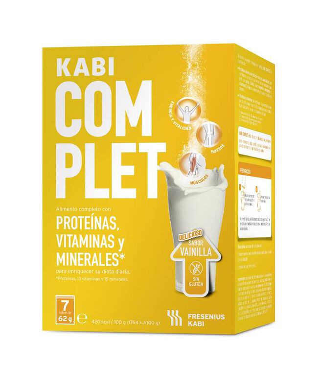 Kabi Complet Vainilla, 7 Sobres