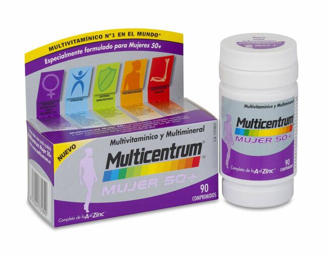 Multicentrum Mujer 50+, 90 Comprimidos