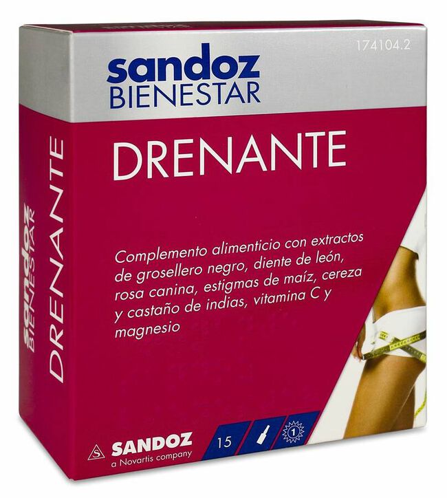 Sandoz Bienestar Drenante, 15 Comprimidos